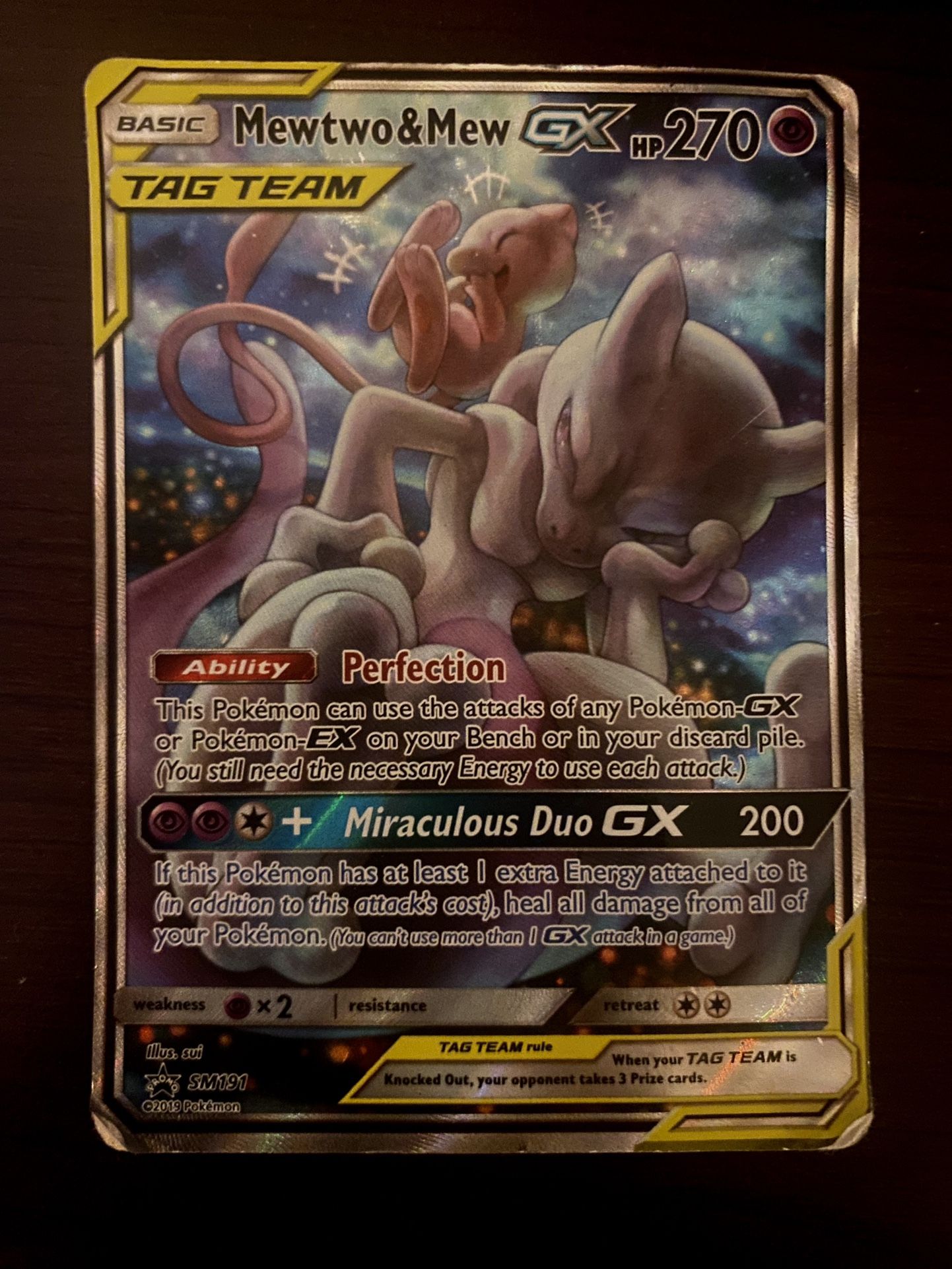Mewtwo & Mew GX SM191 Sm Holo
