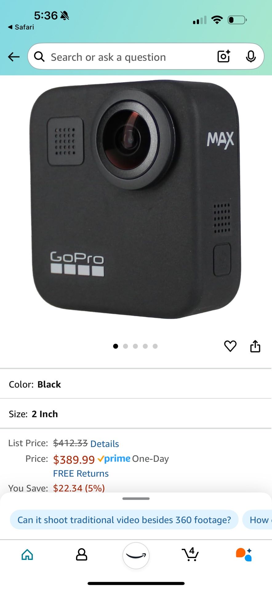 GoPro Max Waterproof 360