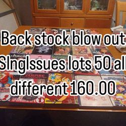 Back Stock Blow Out Slnglssues Lots Of 50 All Different 