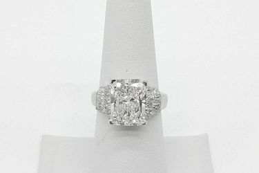 7.93 Cttw Lab Grown Diamond 12.7 Grams Size 7 Platinum Ring Jr0625lwlxmia