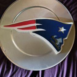 New England Patroits Wooden Plaque
