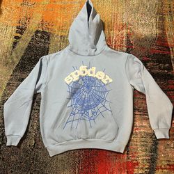 spider blue hoodie