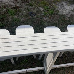 Outside Bench With Stools 
