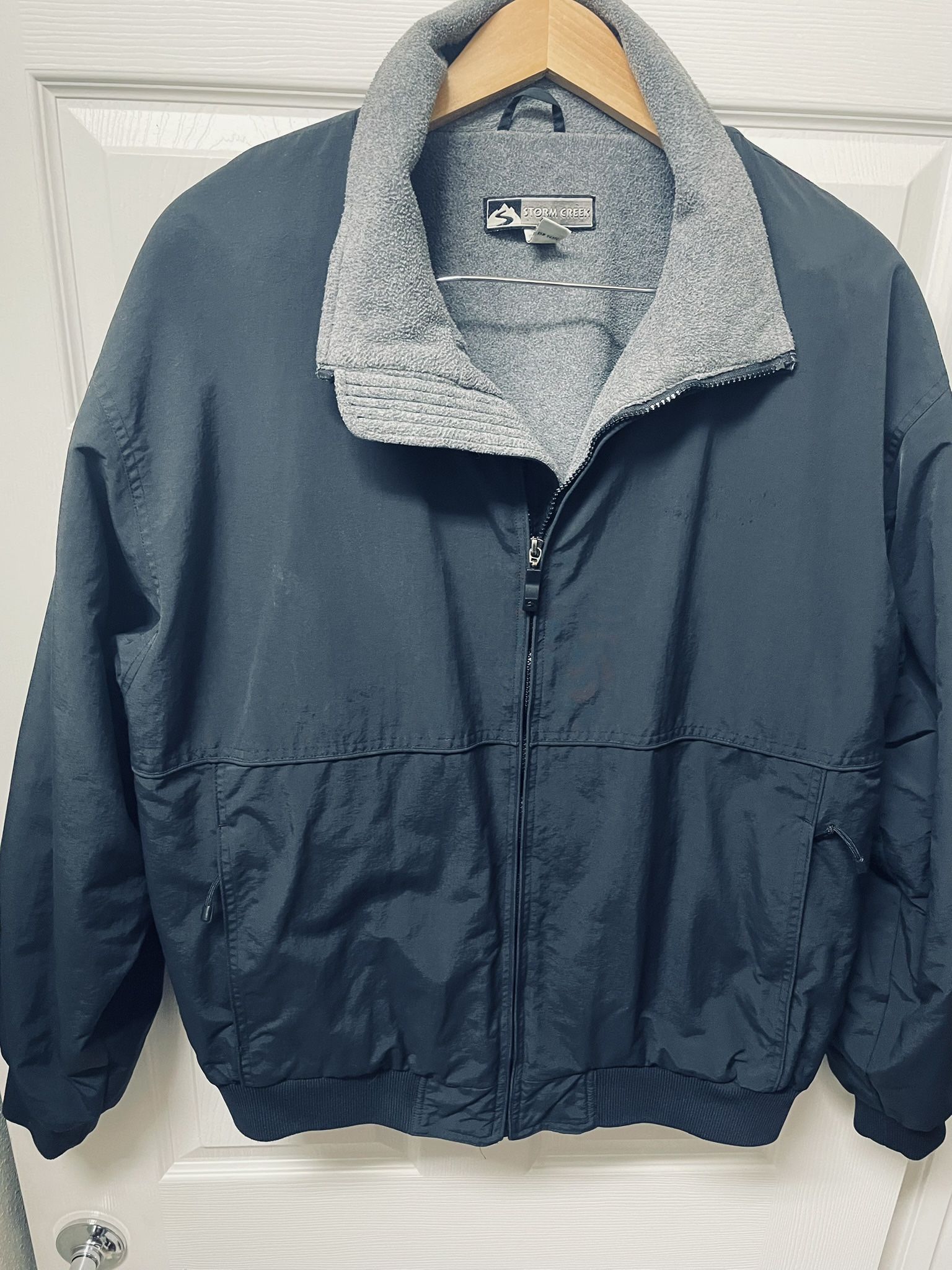 Black/Grey , Warm Up, Cosy , Fleece Lined Jacket