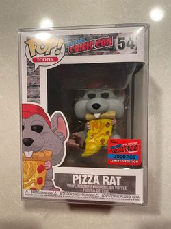 Pizza Rat LE3000 Funko Pop *MINT* 2020 NYCC Fall Convention Exclusive Red Hat Official Sticker Icons 54 with Protector