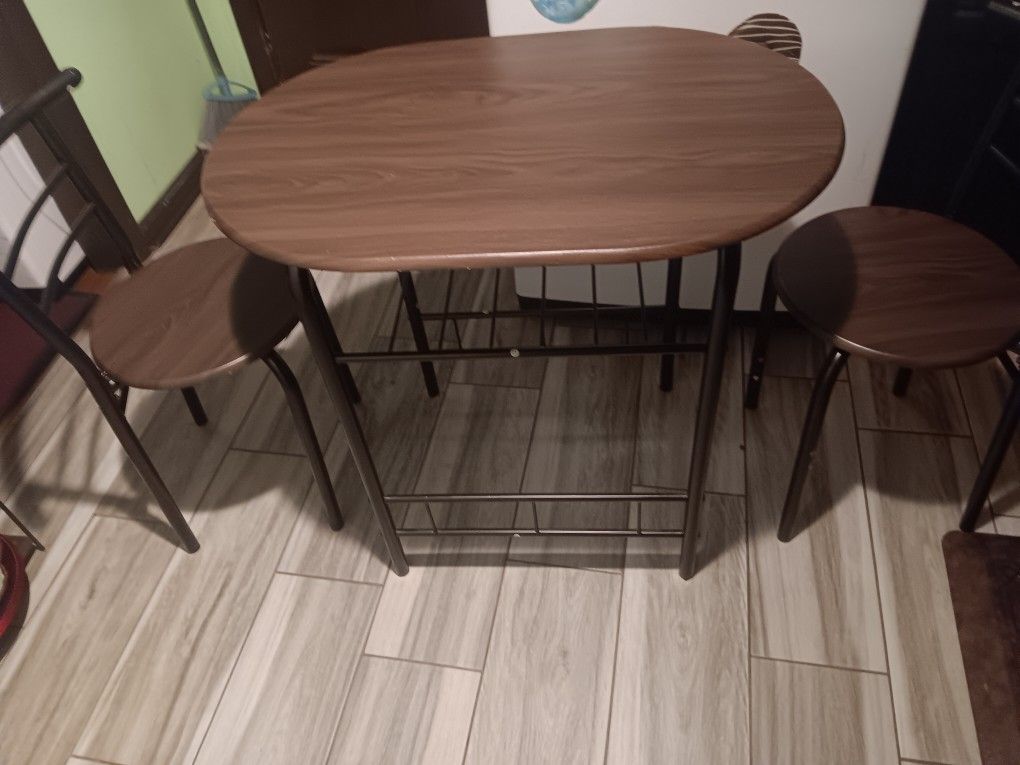 3 Piece Compact Dining Set W/ Table
