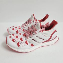 Adidas Womens Ultraboost 1 Valentines Day Shoes JR5845  White Red