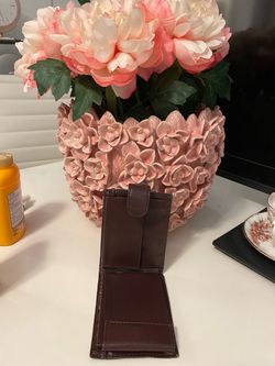 Wallet, color wine, new