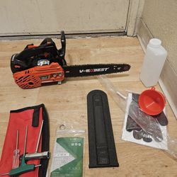 V-MODEST 2511 12" Top Handle Gas Chainsaw 25CC Compact Climbing Saw w/1/4" Bar
