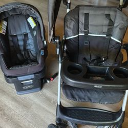 Car Seat With Stroller Like New Clean Graco