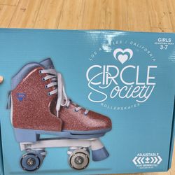 NWT Girls' sparkly adjustable Roller Skates 