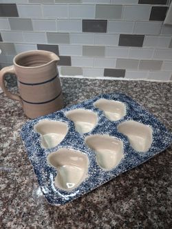Dip  Tray And Ceramic Jug