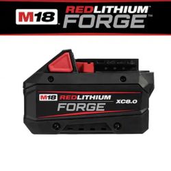 Milwaukee M18 18V Lithium-Ion REDLITHIUM FORGE XC 8.0 Ah Battery Pack