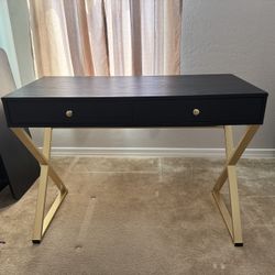 Black & Gold Desk