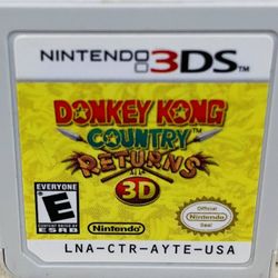 Donkey Kong Country Returns 3D | Nintendo 3DS | Authentic | Tested | Cart Only