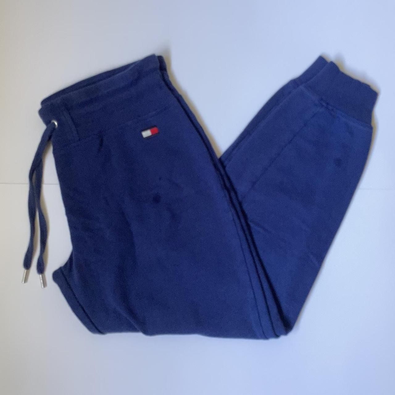 Tommy Hilfiger Girls Sport Navy Blue Sweatpants Athletic Workout Sweats Medium