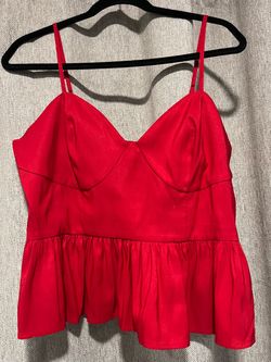 Red Sweetheart Cami Top