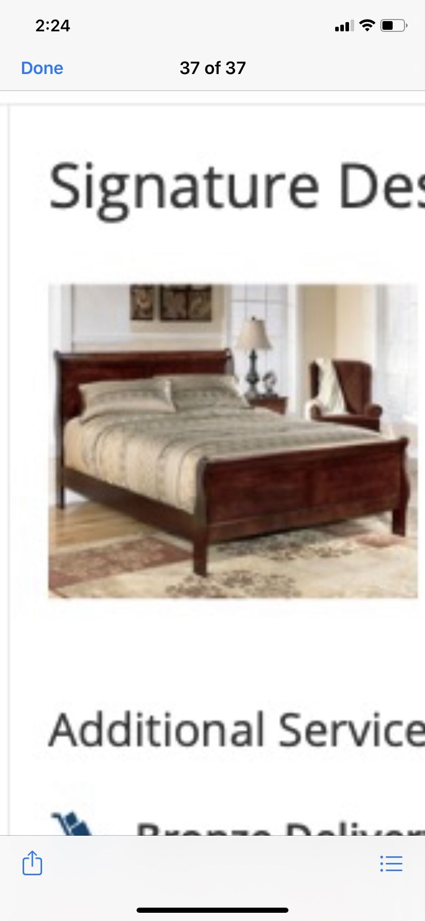 Queen size bed frame - Brand New