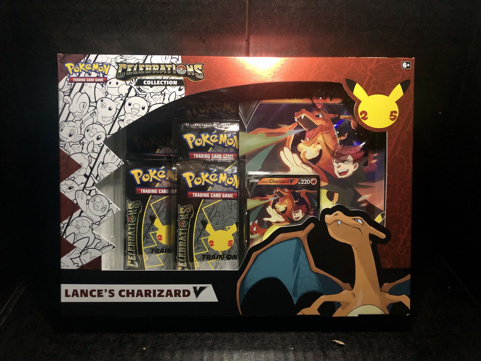 Brand New Sealed Pokemon Celebrations Collection Lance’s Charizard V Box Set