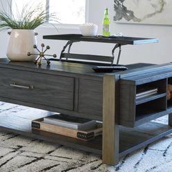 New In Box Ashley Furniture Multifunctional Coffee Table 