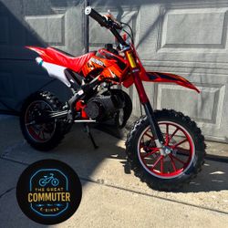 50cc Gas Dirt Bike for Kids | Mini Pocket Pit Bike – Beginner-Friendly w/ 6-Month Warranty