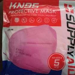 New & Packaged KN95 Face Mask 😷 In Pink 🩷 And Black 🖤 Nuevas Y Empaquetadas Mascaras Para COVID KN95 O Incendios 😷 En Color Rosa 🩷 O Negro 🖤
