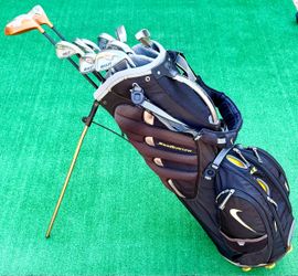 Men’s Complete RH Golf Club Set | Driver Wood Irons Putter + Nike SasQuatch Bag – 12 Clubs