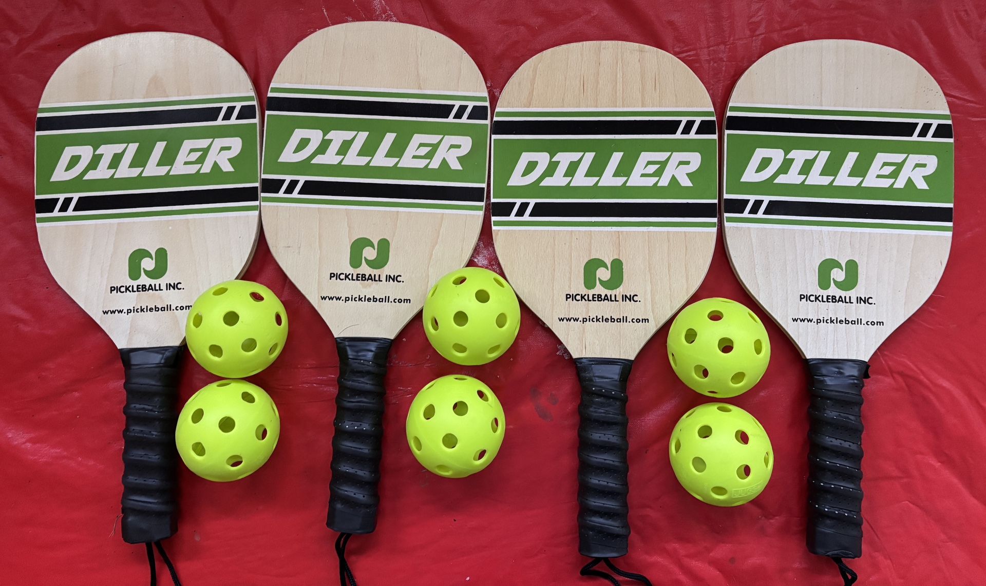 Diller Pickleball 4 Paddle Set