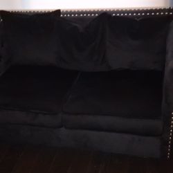Two Piece Black Couch Set! Available Now! 