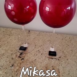 Mikasa  Wine Glasses 2 For Sale