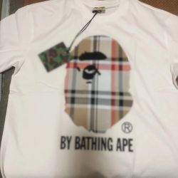 It’s A Burberry X Bape Shirt Size Large 