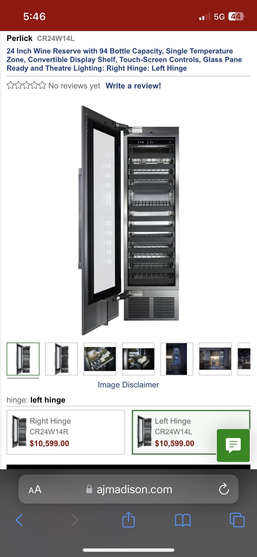 New Perlick CR30 Commercial Wine Rack