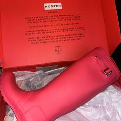 Hunter Boots Pink Matte