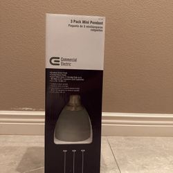 3 Pack Pendant Lights - Commercial Electric