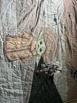 Pottery Barn Kids Star War YODA the mandalorian Quilt