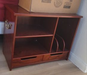 Real Wood Desk Organizer