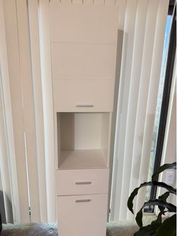 Shelf Floor Cabinet with 2 Doors