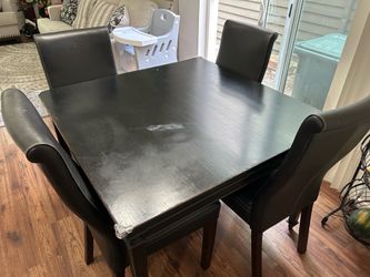 Free dinning table and 4 chairs