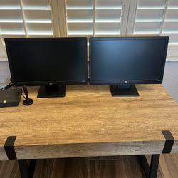 Two HP 20in monitors