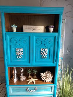 Super beautiful 77 tall solid wood cabinet