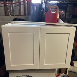 White wall cabinet