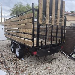 8ft X 16ft 2 Axel Trailer New Light New Tires Perfect Trailer  Condition 