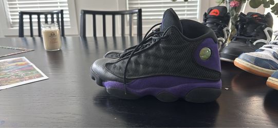 Air Jordan 13 Black Purple Sneakers 9.5