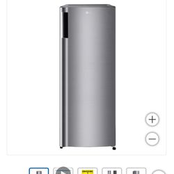LG 6.0 cu. ft. Single Door Refrigerator with Inverter Compressor and Pocket Handle in Platinum Silver