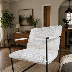 New Wide Oversized Accent Chair, Cozy Corduroy Sling Chair