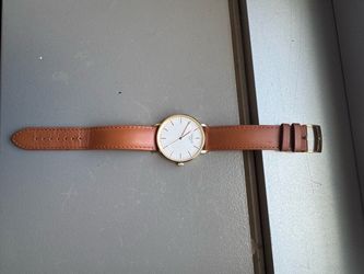 Tissot 1853 Gold-Tone Quartz Dress Watch, Leather Strap — As Is (Not Running)