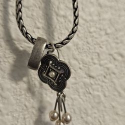 Slightly used silver necklace