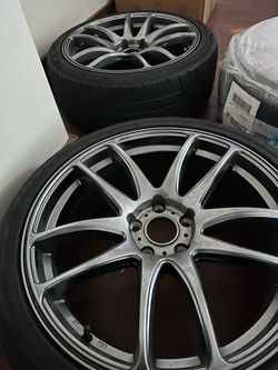 19x8.5 5x114.3 rims with Toyo Tires