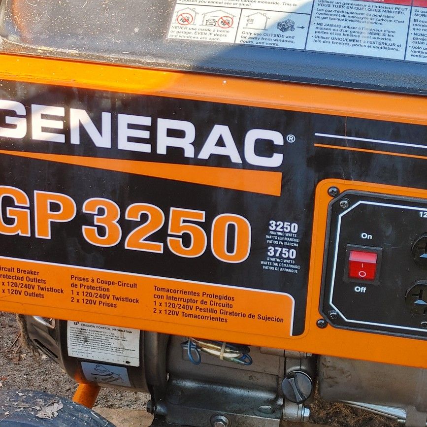 Generac 3250 Generator (Near New) for Sale in Salisbury, NC OfferUp