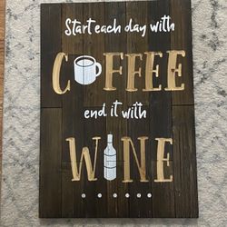 Coffee & Wine Sign